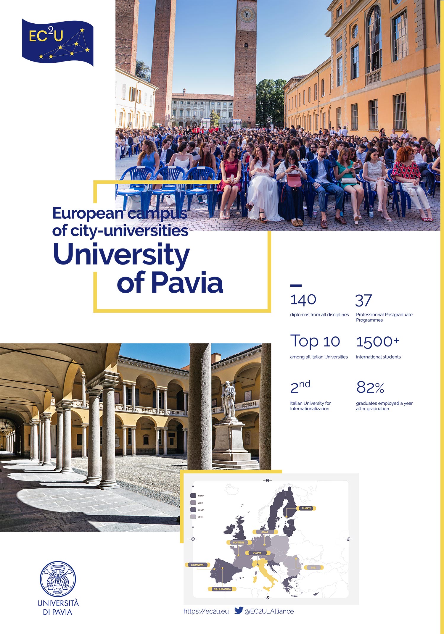 poster ECTU - University of Pavia diplomas
