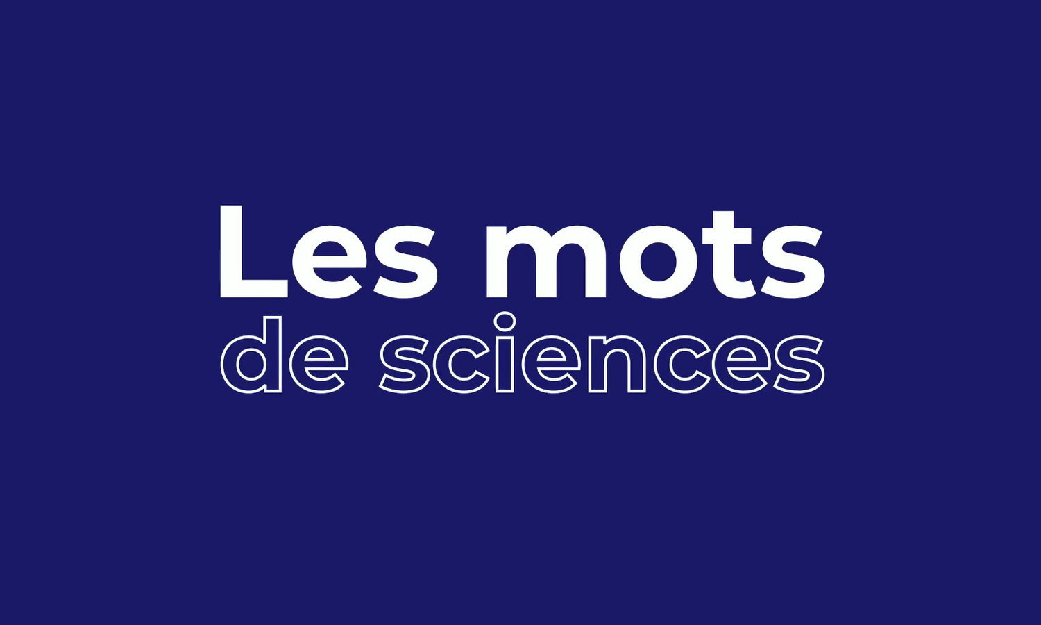 Mots de sciences