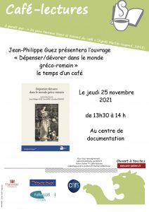 Café-lectures : Dépenser/dévorer dans le monde gréco-romain