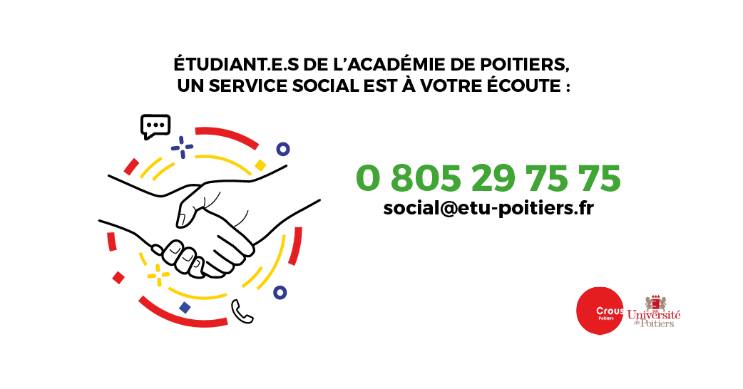 L’université de Poitiers et le Crous de Poitiers s’associent pour faciliter votre accès à l’aide sociale