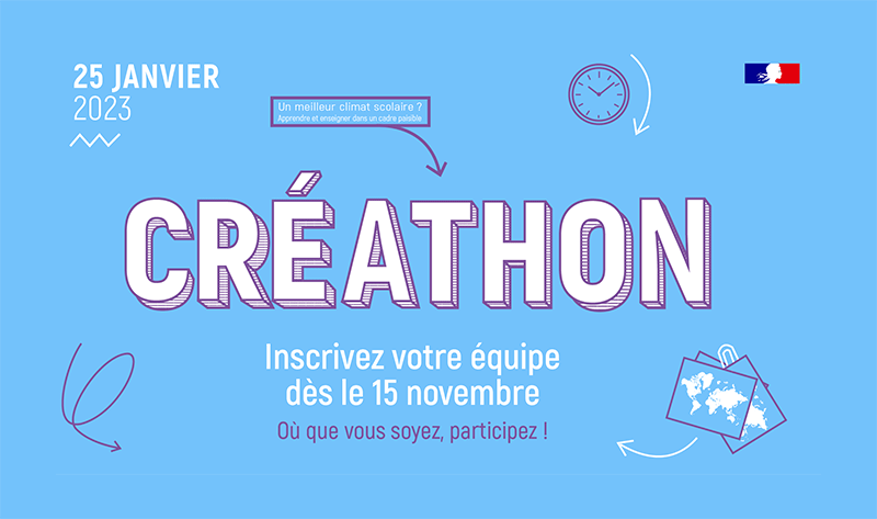 Inscrivez-vous au Créathon, le plus grand défi pédagogique !