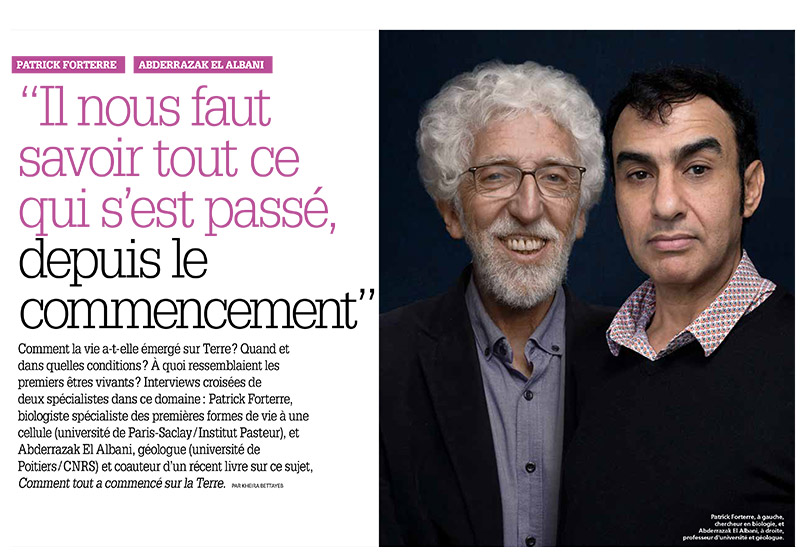 Abderrazak El Albani chercheur à l'IC2MP (université de Poitiers / CNRS) interviewé dans le magazine Science et Vie