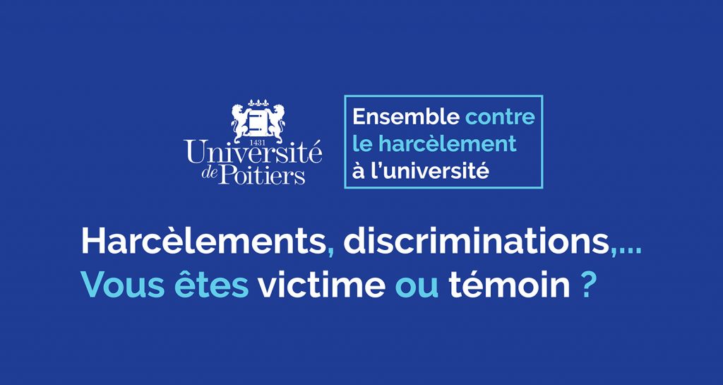 L’université de Poitiers met en place une plateforme de signalement des violences sexuelles, sexistes, des discriminations et situations de harcèlement
