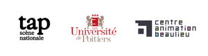Logos TAP – Scène nationale de Grand Poitiers, Université de Poitiers, Centre d'Animation de Beaulieu